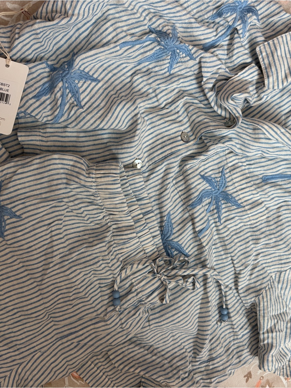PJ Salvage Light Blue Ciao Babe Blue Riviera Short Set - Picture 2 of 2